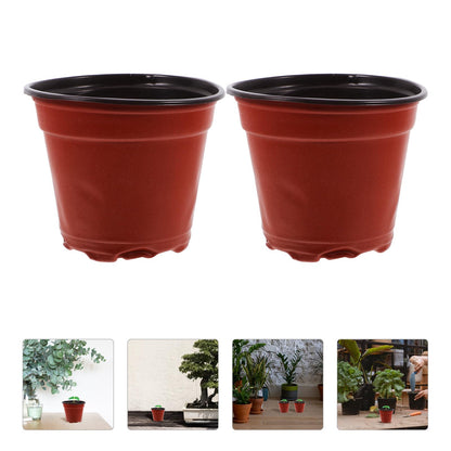 jojofuny 100pcs Plastic Nursery Planter Cups with Drainage for Strawberry Seedlings Indoor and Outdoor Propagator Pots Gardening Growing Containers