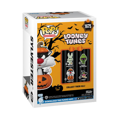 Funko Pop! Animation: Sylvester Cat with Pumpkin - Looney Tunes - Collectable Vinyl Figure - Gift Idea - Official Merchandise - for Kids & Adults - Horror Fans - Model Figure for Collectors