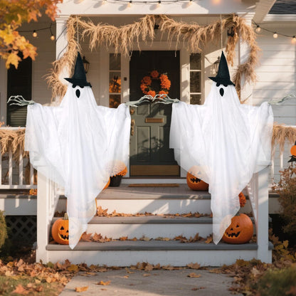 Easy Joy Ghost Decor Halloween Decorations Large Hanging Swing Ghost Halloween Decor for Outdoor Indoor