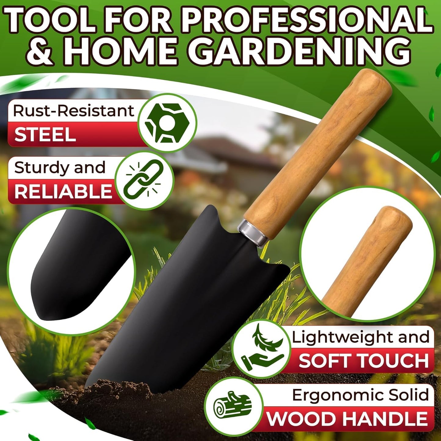 10 Pcs Gardening Tool Set for Women – All-in-One Garden Tools Set with Handy Tote Bag, Ergonomic Design & Rust-Resistant Steel – Gardening Tools for Women for Easy Garden Care & Gifts for Plant Lovers