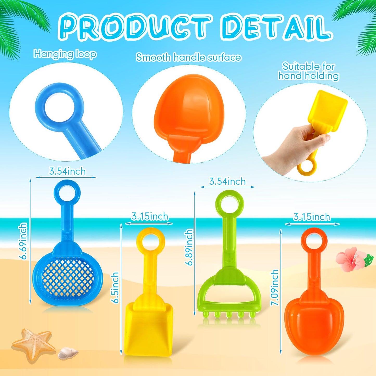 Sosation 24 Pcs Kids Watering Can and Beach Sand Shovel Set 12 Small Plastic Watering Can Bulk 12 Sand Shovels Mini Water Pail with Handle Outdoor Play Toys Child Gardening Tools for Girl Boy Gift