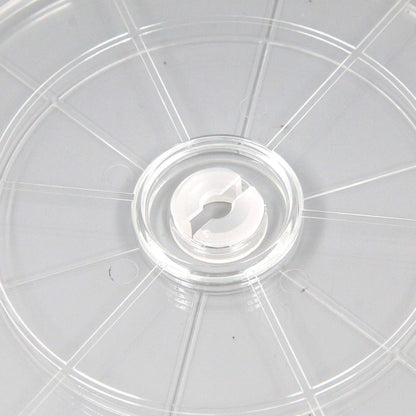MY MIRONEY Heavy Duty Lazy Susan Turntable Organizer 7" Clear Acrylic Rotating Swivel Stand with Steel Ball Bearings for Spice Rack Cake Decorating TV Laptop Pack of 2