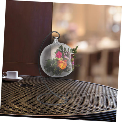 CORHAD 3pcs Hanging Glass Transparent Microlandscape Terrarium for Decoration for Flowers Plants and Moss for Home Office and Cafe Use