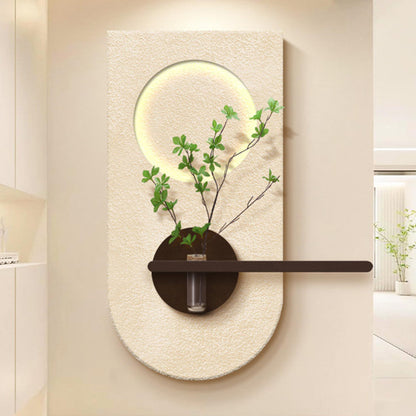SLWGYLD Simple Sandstone Wall Art,3D Art Wall Decor,Modern Lighting Wall Sculptures,Boho Neutral Wall Hanging Sculpture,Led Textured Walls Decors,For Living Room/Corridor/Bedroom/Office/Home Entrance