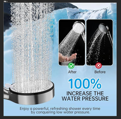 Filtered Shower Head with Handheld, 6-Spray High Pressure Shower Head to Reduce Dry Itchy Skin, Handheld Shower Head Set Includes 60" Hose & Adjustable Bracket