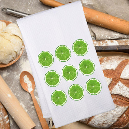 JNIAP Limes Kitchen Towel Lime Lover Gift Sour Lime Gift Lemon Limes Gifts(Green Orange kt)