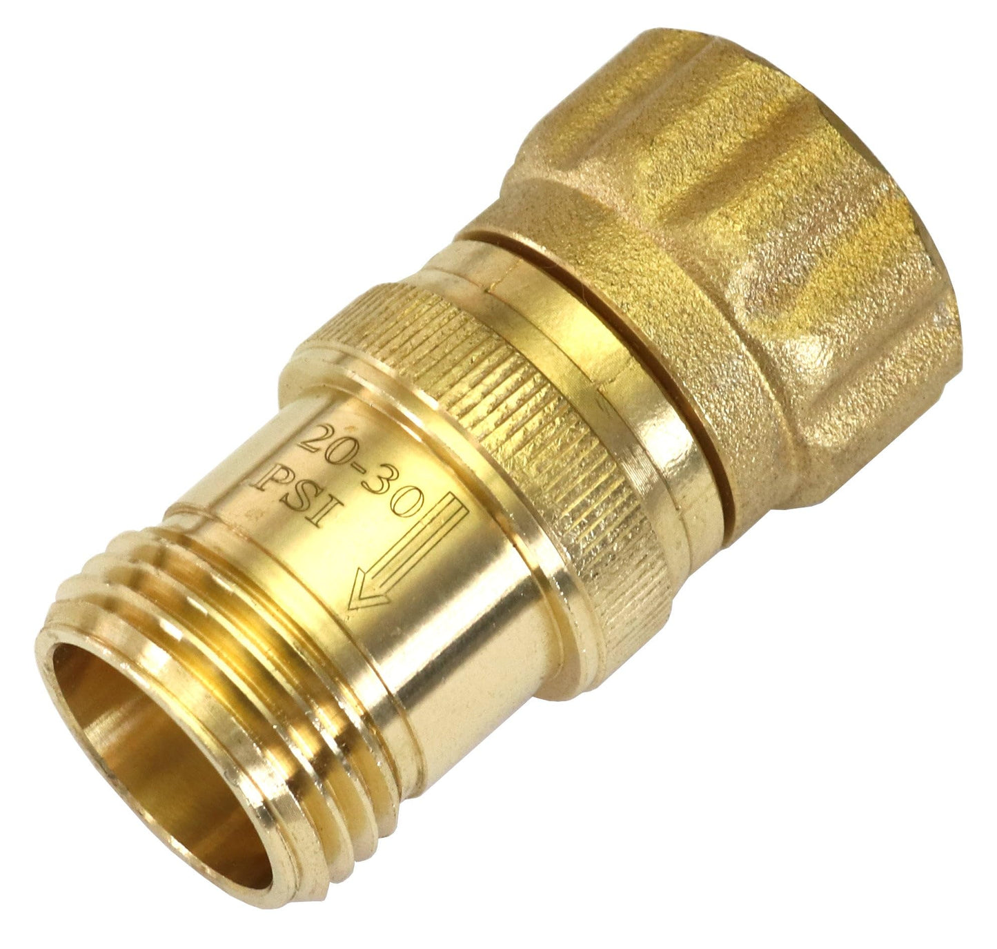 Vibrant Yard Co. LLC Heavy Duty Brass Pressure Regulator 25 PSI for Drip Irrigation System and Soaker Hose with 3/4" Thread Connection