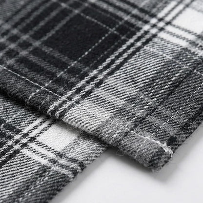 Artoid Mode Black Grey Farmhouse Plaid Table Runner, Halloween Rustic Holiday Check Kitchen Dining Table Decoration for Home Party Decor 13x90 Inch