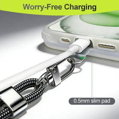 ZOYTONE Phone Lanyard & Phone Wrist Strap, 3 in 1 Adjustable Anti Theft Phone Strap for Cell Phone Lanyard, Convertible Crossbody Strap with Locking Knob for Travel Hiking Cycling Climbing (Black)