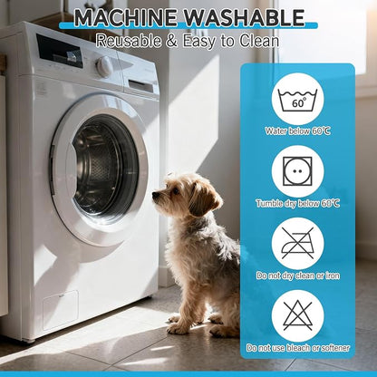 Washable Pee Pads for Dogs - 32”x25” 2PCS,Cute Paw Shape Whelping Pad for Puppy Training,Playpen Crate Bed Floor Protector, Reusable Dog Potty Pads Non-Slip,Super Absorbent & Odor Controlling