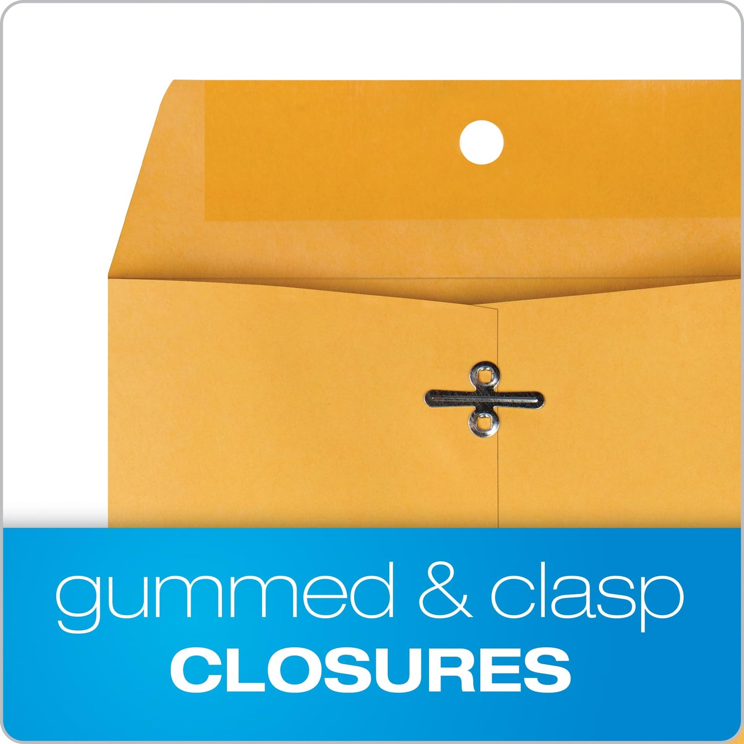 Quality Park Clasp Envelopes, 6.5 x 9.5 Inch Brown Kraft Catalog Envelopes, for Mailing Small Business Papers, Gummed Closure, Box of 100 (QUA37863)
