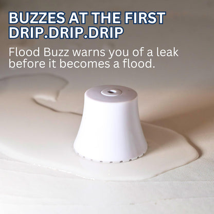 Flood Buzz Small Water Leak Alarm 6-Pack | Ready to Use, No Setup Required