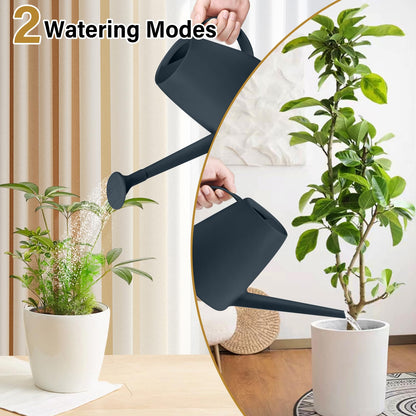 TTAOE GN Watering Can - for Indoor and Outdoor House Plant Garden - with Long Spout - 1/2 Gallon - Grey