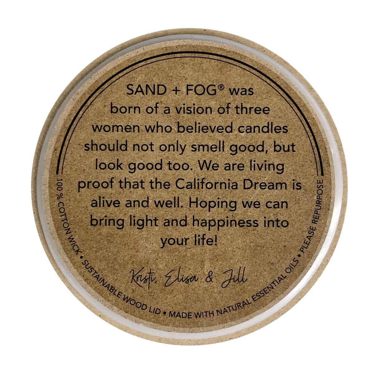 Sand + Fog Scented Candle - California Beach House – Additional Scents and Sizes – 100% Cotton Lead-Free Wick - Luxury Air Freshening Jar Candles - Perfect Home Decor – 12oz (Pack of 2)