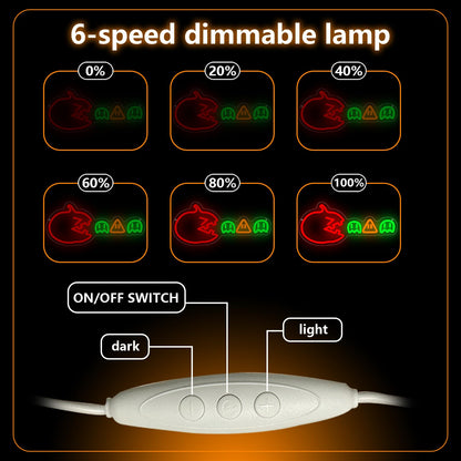 Halloween Gamer Neon Sign, Pumpkin Gaming Led Neon Light Signs for Wall Room Decor LED Lights Lamps for Game Room Doors Party Birthday Christmas Gift for Teenage Boys Dimmable USB Powered(16.5"*7.5")