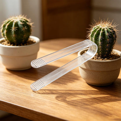 KICHOUSE 10PCS Cactus Tong Tweezers: Transplant Acrylic Transplanting Pliers - Gardening Planting Tool - Protect Hands from Thorn While Handling Cactus