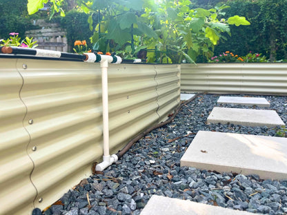 Garden Grid Manifold - 12" Tall, Double Style | Link All of Your Garden Grids So They Water Together | Ideal for Side-By-Side Garden Grid Connections