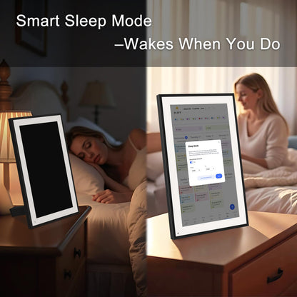 10.1 Inch Smart Digital Calendar & Chore Chart Full HD Touchscreen Display WiFi Sync Electronic Planner for Family Schedules Includes Desk Stand Streamline Home Organization Gift for mother mom women