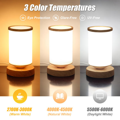 Qiuxunies Light Therapy Lamp 10000 Lux, Sunlight Lamp with Remote Control, 3 Color Temperatures & 4 Brightness Levels, Full Spectrum Light, Ideal as Desk, Bedside Lamp & Gift for Home/Office