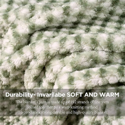 Zyrah Fleece Throws for Couch Super Soft Throw Blanket Lightweight Decorative Fuzzy Cozy Blankets for Sofa Chair Bed (C-Cyan, Twin(60"x80"))