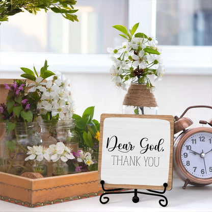 Home Decor, Farmhouse Shelf Table Decor, Christian Office Home Décor Accents For Living Room Mantle Coffee Bar Bookshelf Kitchen Entryway (B20)
