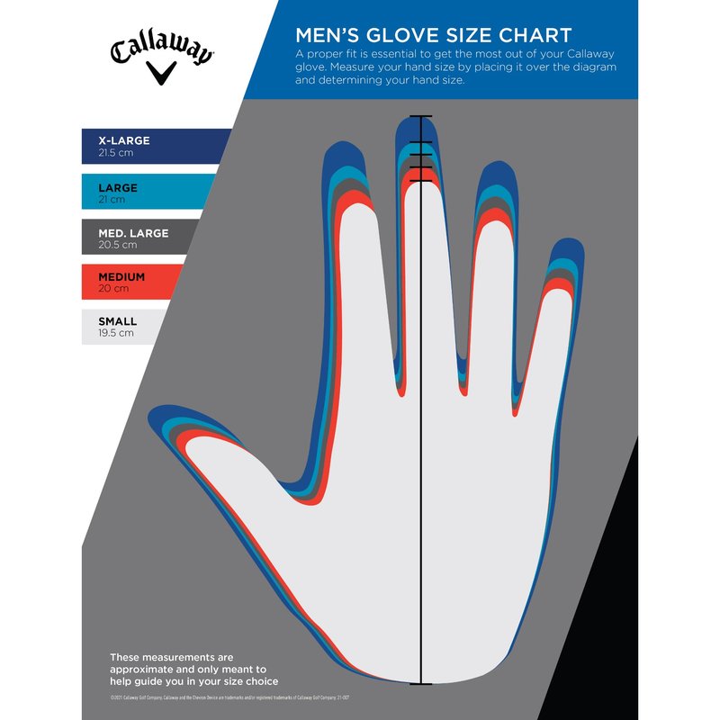 Callaway Golf Weather Spann Glove (Worn on Left Hand,White,Medium/Large,Cadet (Short Fingers) (2-Pack))
