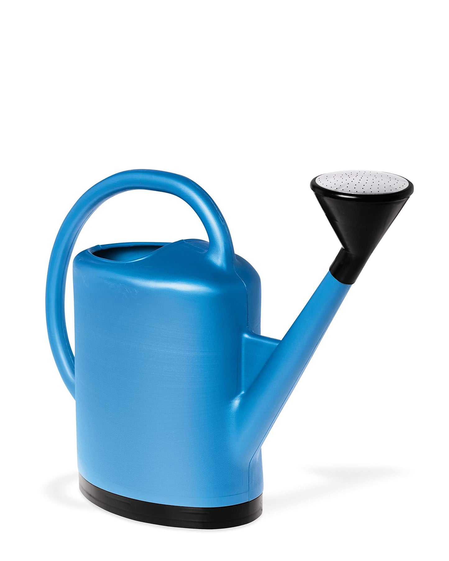 Gardener’s Supply Company French Blue Watering Can | 3 Gallon Indoor Outdoor Water Container for Plants and Garden with Removable Stainless Steel Faceplate Rose Sprinkler Attachment - Blue
