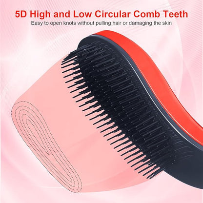 Small Dog Brush - Puppy Hair Brush- Grooming Tool for Teddy, Yorkies, Maltese, Shih Tzu, Chihuahua (Orange)