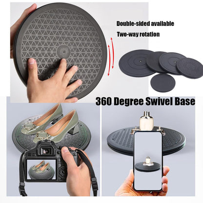 2 Pack Bonsai Turntable, Heavy Duty Rotating Swivel Stand, Lazy Susan Turntable with Steel Ball Bearings, Garden Swivel Stand Turntable for Model/TV/Monitors(20cm/8")
