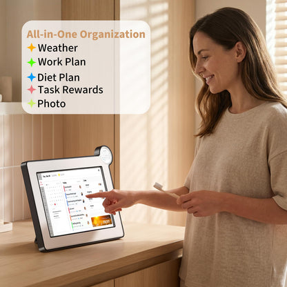 Digital Calendar, Electronic Calendar with 10.1-inch Touch Screen,Smart Calendar for Work and Family Planner, Also Functions As a Digital Picture Frame,Gifts for Women Men, Gifts for Mom Dad