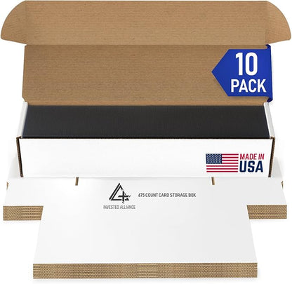 Premium Trading Card Box Storage For Sports, Baseball, Football, Basketball, MTG & TCG Collector | Baseball Card Storage Boxes & Organizer For Magic Sorter Bulk. Sports Holder For Collection.