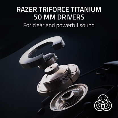 Razer BlackShark V2 Pro Wireless Gaming Headset: Super Wideband Mic - Pro Tuned FPS Profiles - 50mm Drivers - Plush Noise Isolating Earcups - 70 Hr Battery - Bluetooth - for PC, PS5, Switch 2 - White