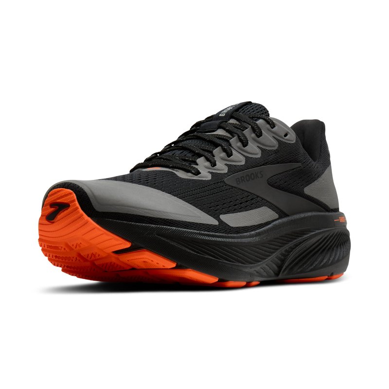 Brooks Women’s Ghost 17 Neutral Running Shoe - Black/Orange - 9.5 Medium
