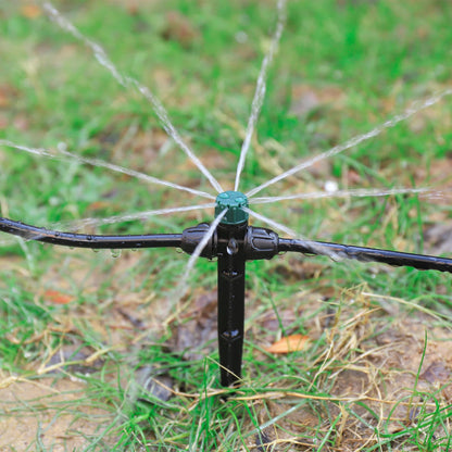 FOGWOWO Drip Irrigation Emitters for 1/4" Tubing,Adjustable 360 Degree Automatic Irrigation Dripper on 6.5" Arrow Stake for Garden Irrigation System(30Pcs Irrigation Drippers)