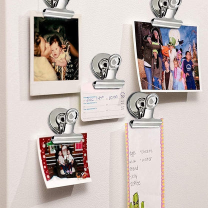 VNDUEEY 90 Pack Fridge Magnets Refrigerator Magnets, Magnet Clips for Whiteboard, Magnetic Paper Clip Dispenser Holder for Desk, Kitchen, School, Office