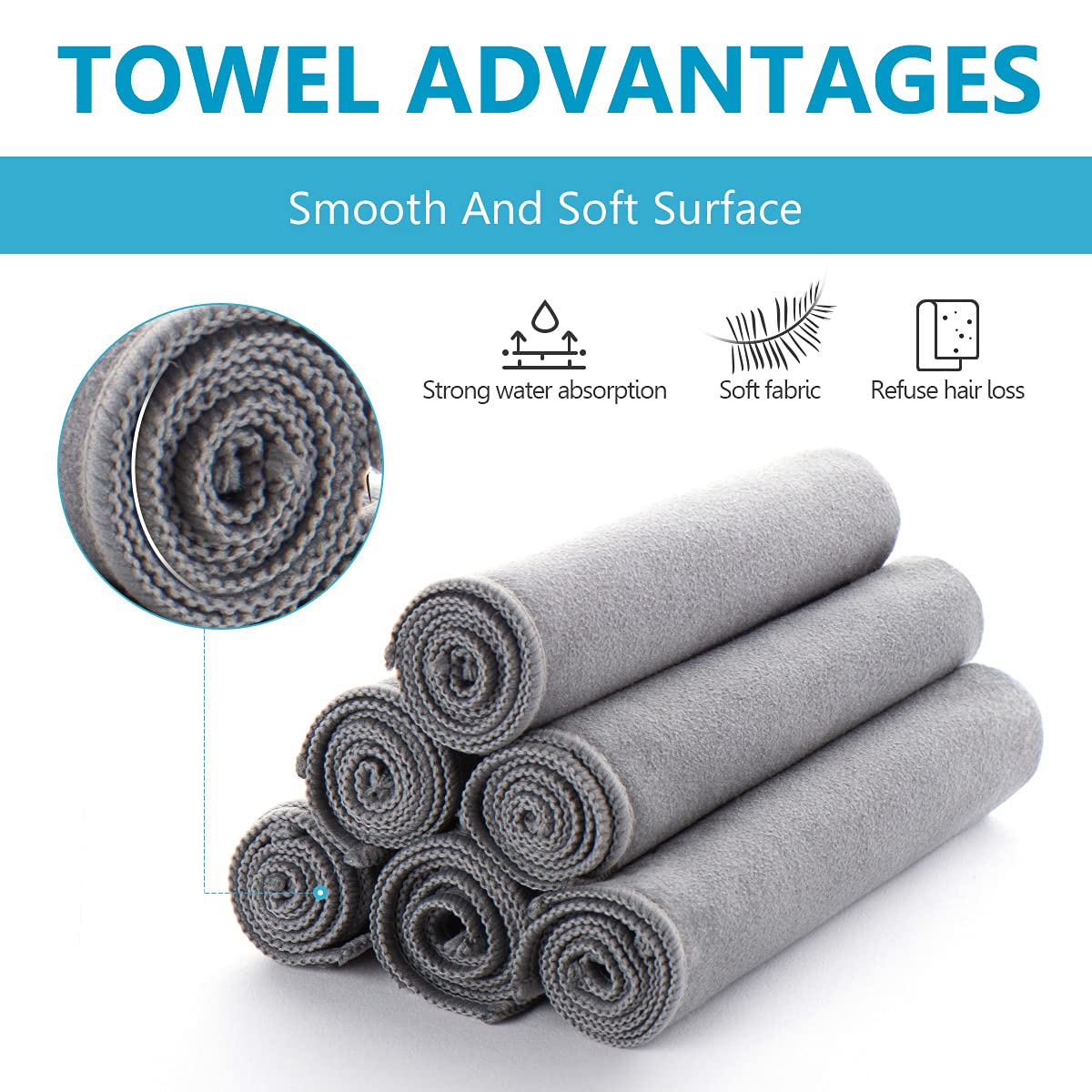 MAKUANG 8 Pack Microfiber Screen Cleaning Cloth,Premium Double-Sided Suede Microfiber Cloths for Glasses,Lenses,Computer,Phone,TV,Electronic Device Screens Wipes Cloth,12 x 12 Inches,Grey