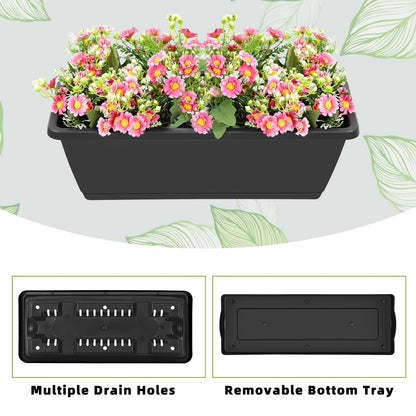 Vertical Raised Garden Bed 3 Tier Elevated Garden Planters Stand Up Garden Planter Box with Drainage Holes for Outdoor Indoor Plants Herbs Flowers Vegetables Black