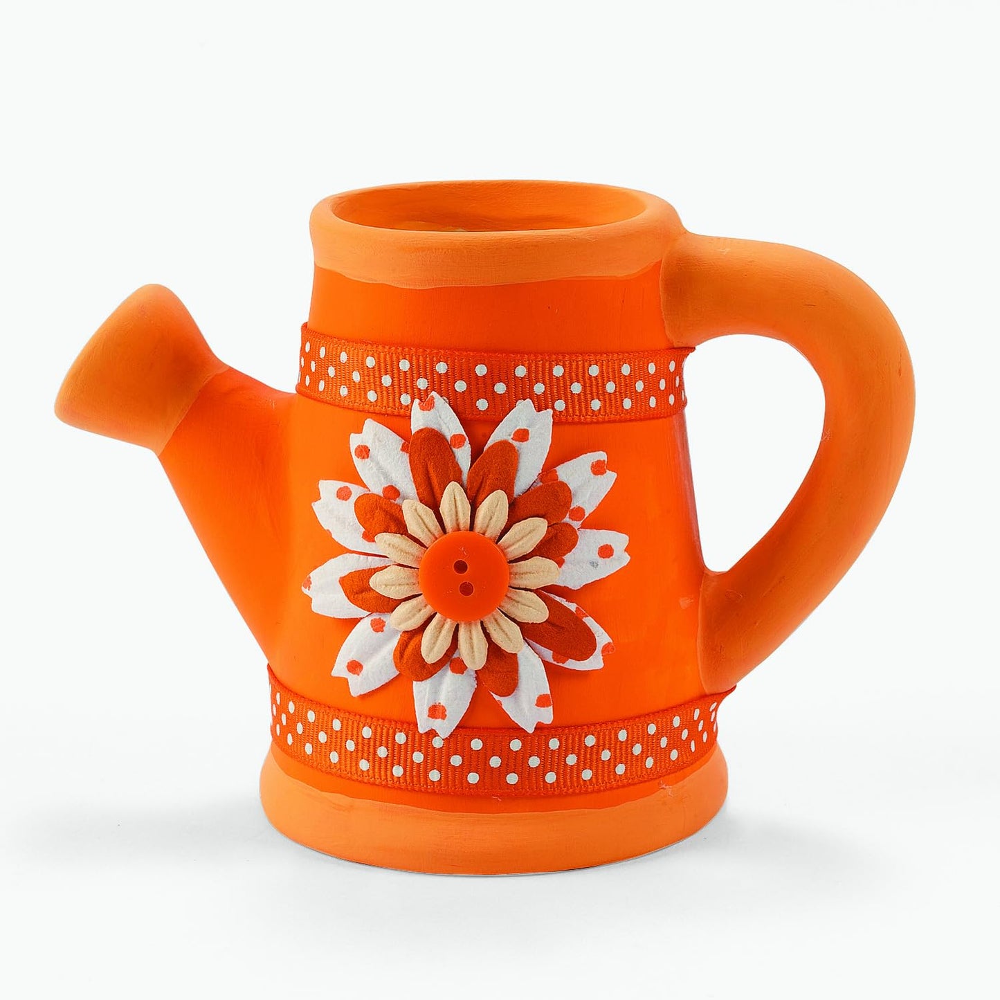 Fun Express DIY Ceramic Pot Watering Can Planter Pottery Kit for Kids - Paint Your Own Ceramic Painting Kit with 12 Small Flower Pots | Ceramics to Paint Crafts for Classroom, Home & Birthday Party
