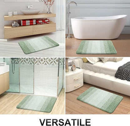 OLANLY Large Bathroom Rugs Mat 54x24, Extra Soft Absorbent Microfiber Bath Rugs, Rubber Backing, Quick Dry, Washable Bath Mats for Bathroom Floor, Tub and Shower, Home Decor Accessories, Sage Green