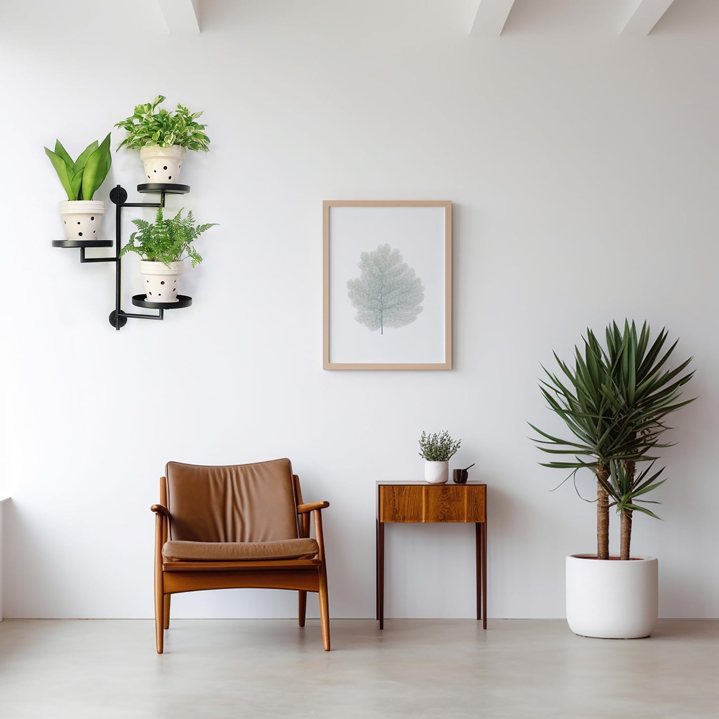 YFFSRJDJ Rotating Window Wall Plant Shelves Stand Holder, 3 Tiered Metal Floating Plant Shelf Hanger Indoor , Window Sill Gifts