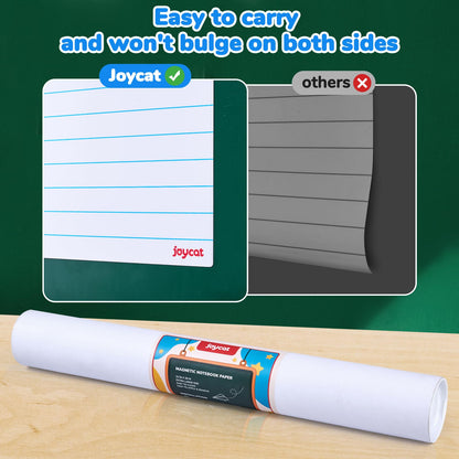 JoyCat Giant Magnetic Dry Erase Notebook Paper, 22" L x 28" H Handwriting Lined White Board for Classroom Must Haves,Whiteboard Accessories for Homeschool Teaching Supplies