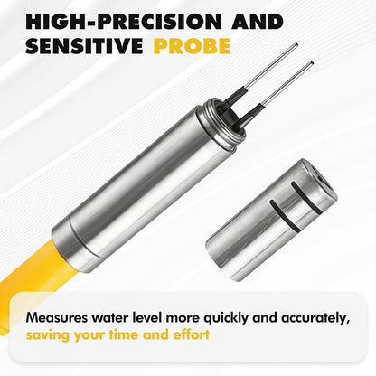 YJINGRUI Updated Water Level Meter, Water Well Measurement, Water Level Gauge with Stainless Steel Probe, 110 Decibel buzzers, Flash Indicator Light and Switch (20 m)