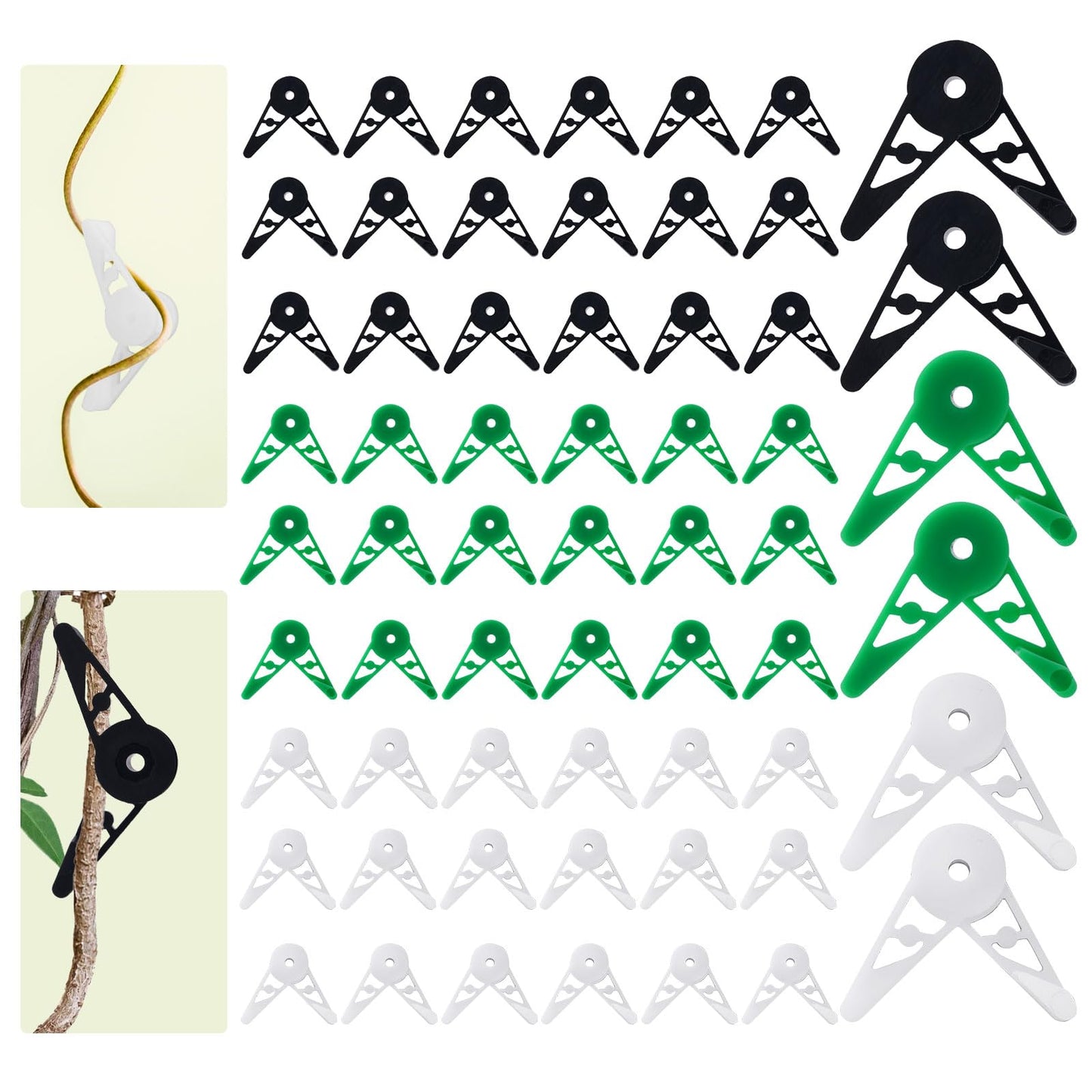 Gosknor 360° Adjustable Plant Training Clips, LST Plant Clips for Low Stress Training Garden Stem Support Trainer Clip for Stem Bending Gardening Accessories