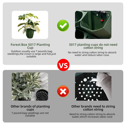 ZIAERKOR 36 Pockets Self Watering Wall Mounted Vertical Planter, Wall Planter Indoor Vertical Living Green Plant Wall Easy Installation (Green with Timing System)