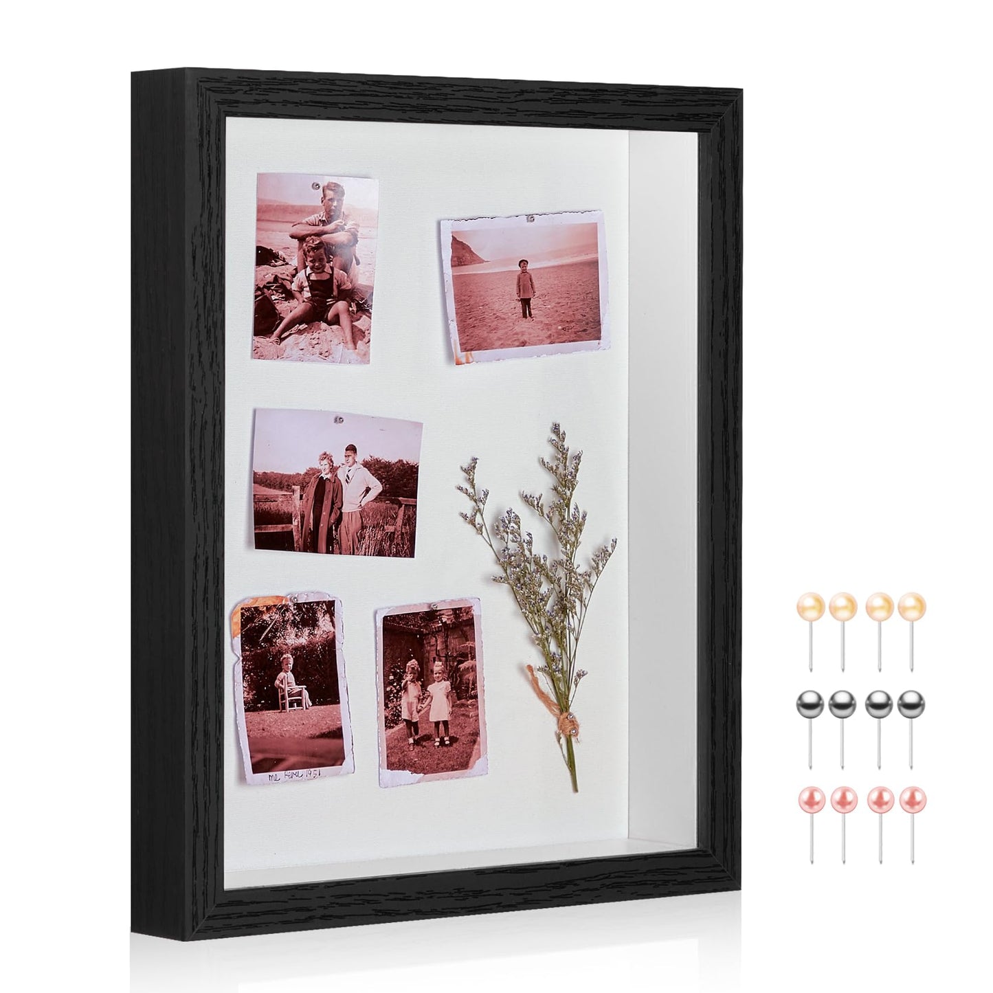 MUXIUNT 12x16 Shadow Box Picture Frame Display Case with Soft Linen Back-Thickened Panel,Large Black Deep Shadow Box Frame 12x16 for Jersey Graduation Items Flower Craft Memorial Gifts