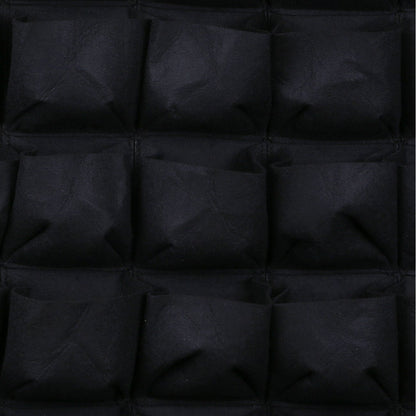 Ogrmar 64 Pockets Vertical Wall Garden Planter Plant Grow Bag for Flower Vegetable for Indoor/Outdoor (64 Pockets, Black)