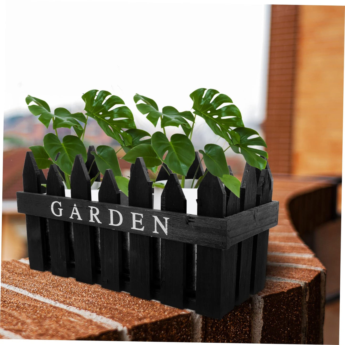 Abaodam Fence Flowerpot Durable Decorative Planting Box for Garden Home Decor Sturdy Easy to Clean Housewarming Finish