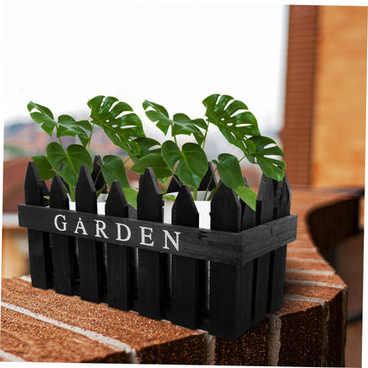 Abaodam Fence Flowerpot Durable Decorative Planting Box for Garden Home Decor Sturdy Easy to Clean Housewarming Finish