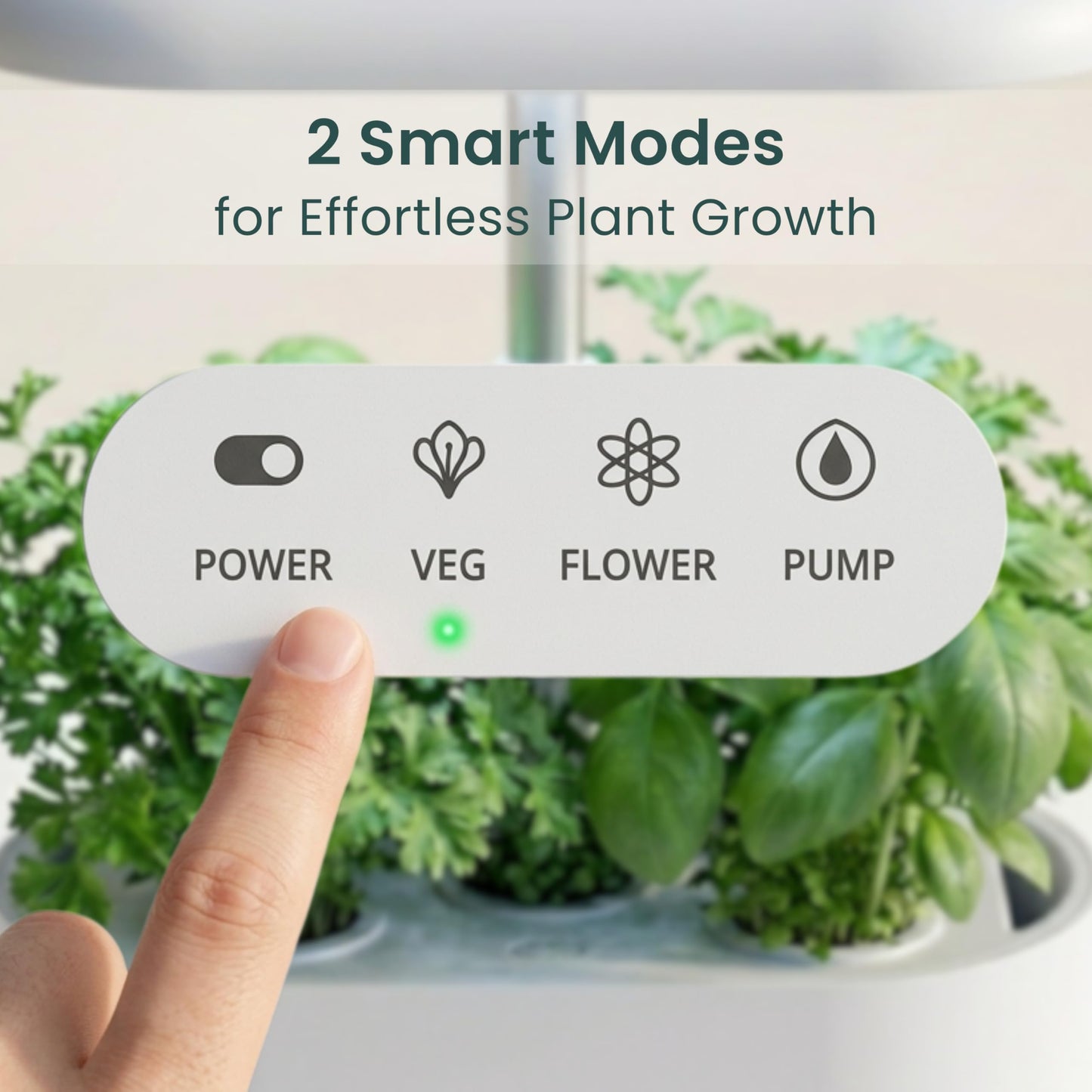 Nouri Hydroponics Growing System, 5 pod APP Smart Indoor Herb Garden Kit with LED Grow Lights, Hydroponic Herb Garden Indoor for Plant Lovers, Gardeners, Kitchen, Tomato Seeds Included