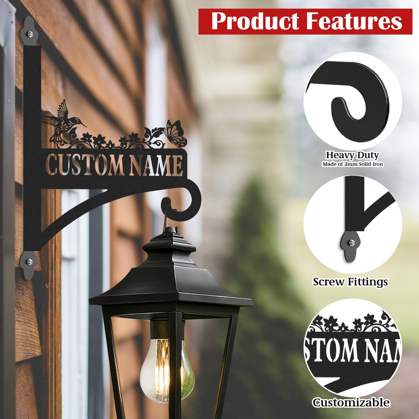 Kotagi Custom Plant Hanger Hook Housewarming Gifts | Personalized Brackets for Hanging Plants | Rust-Resistant Flower Pot Hangers | Gifts for Grandparents Plant Lovers